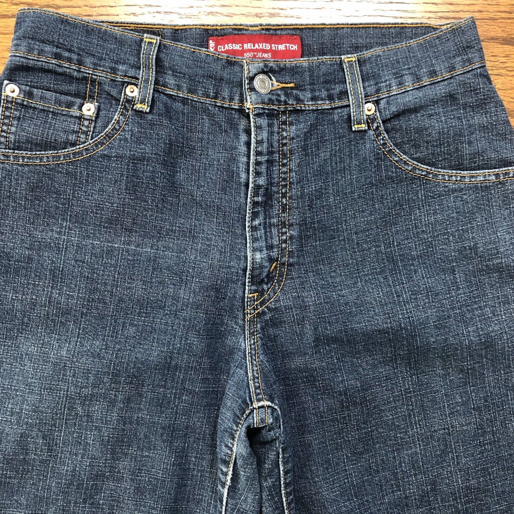 Levi's VINTAGE Levi's Jeans 550 Relaxed Mom Tapered High Rise 8 29in 32in Inseam Blue Denim Ladies Womens Size 29" - 4 Thumbnail