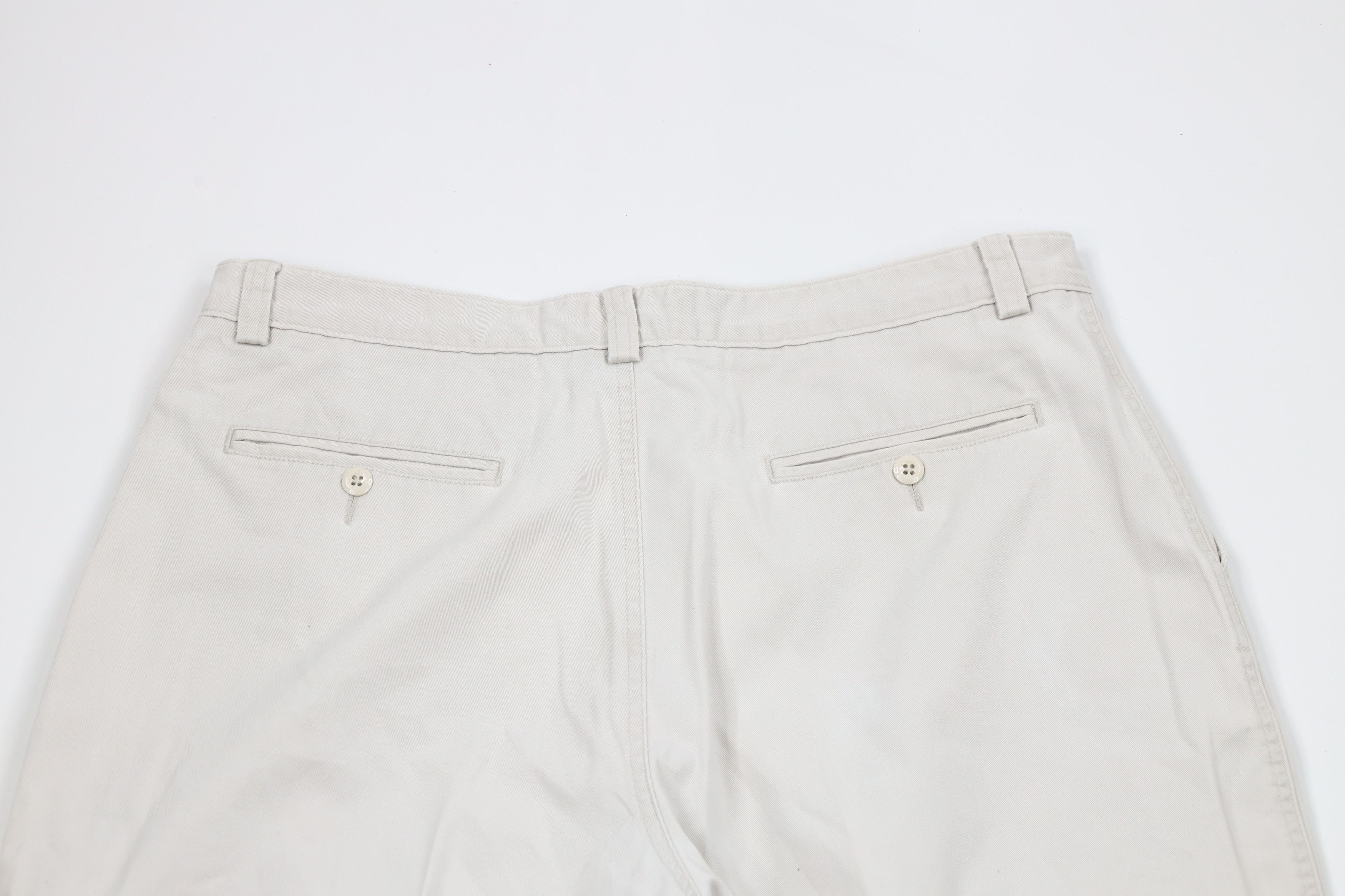 J.Crew × Vintage Vintage 90s J Crew Wide Leg Baggy Chino Pants Stone Beige Size US 36 / EU 52 - 9 Thumbnail