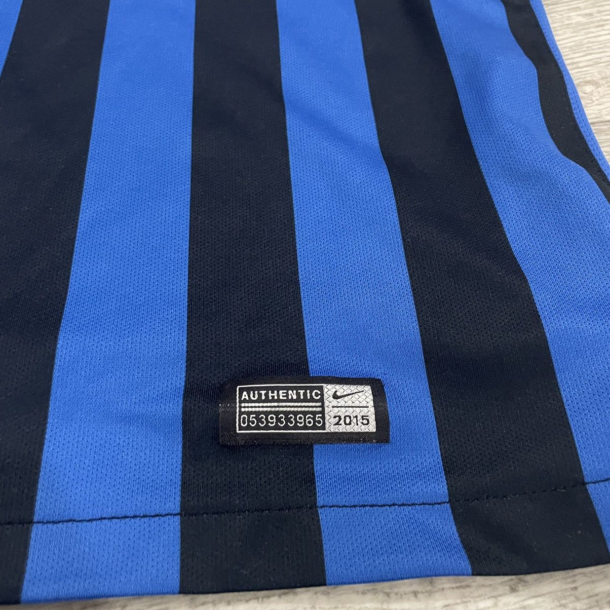 Nike PIRELLI NIKE INTER MILAN away match jersey shirt tee Size US XS / EU 42 / 0 - 4 Thumbnail