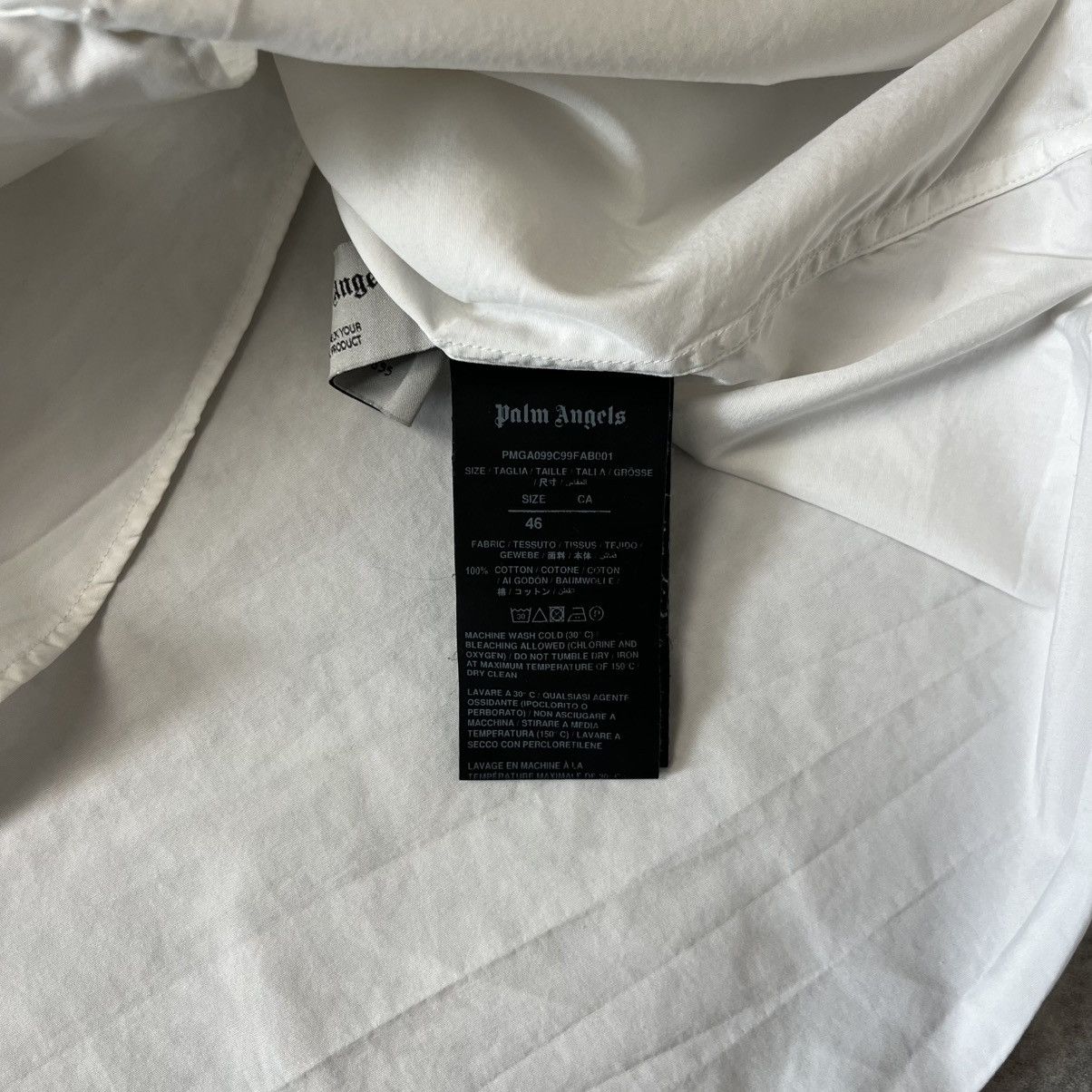 Palm Angels Palm Angels white button up shirt 46 S streetwear style Size US S / EU 44-46 / 1 - 9 Thumbnail