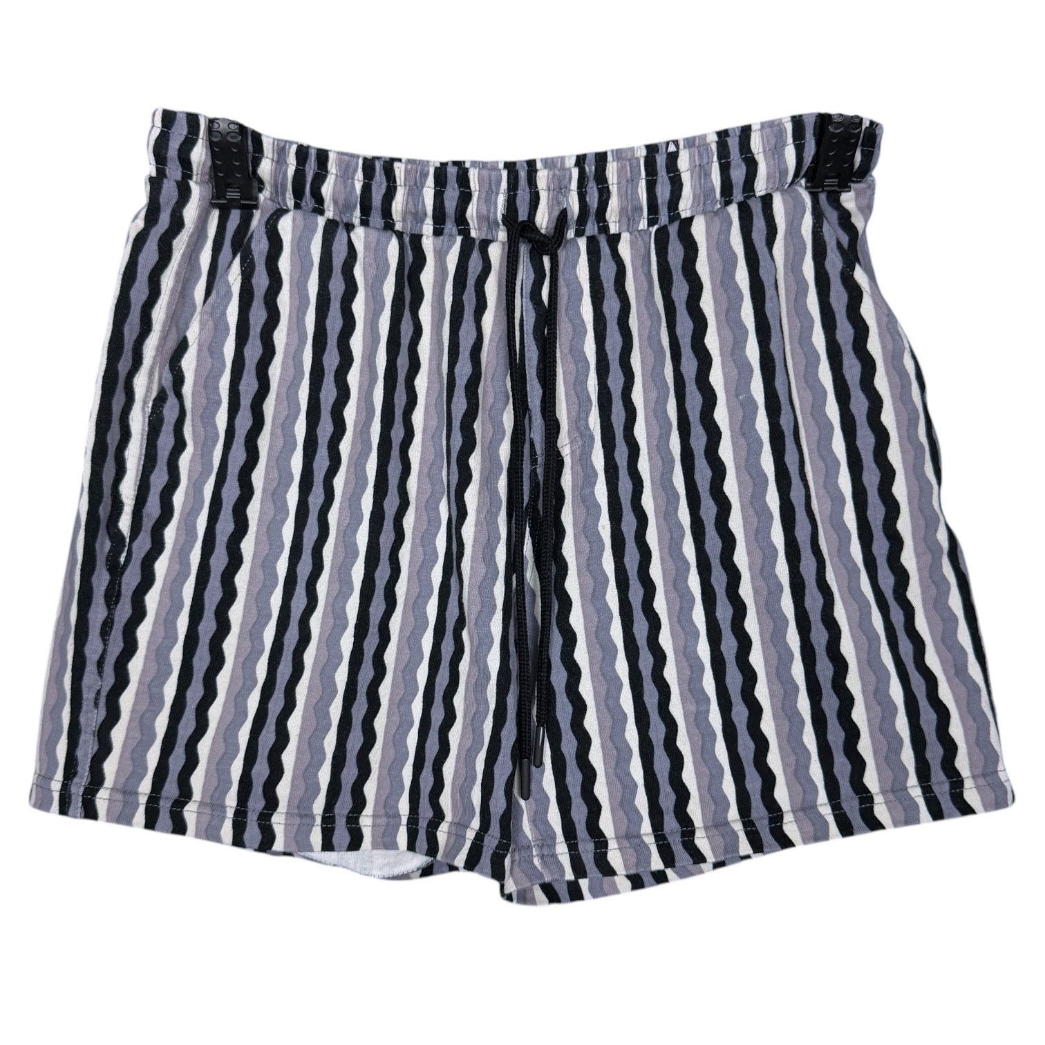 Original Paperbacks Original Paperbacks Men's S Blue Gray Striped Elastic Shorts Size US 28 / EU 44 - 8 Thumbnail