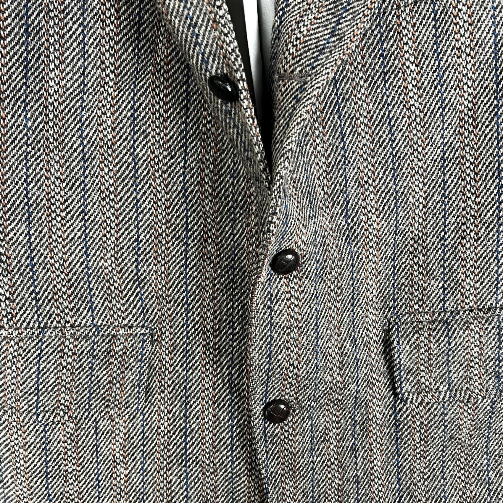 Harris Tweed VINTAGE Harris Tweed 3/2 Roll Wool Sport Coat Blazer 42R Beige Suit Jacket Mens Jacket Blazer Size 42R - 6 Thumbnail