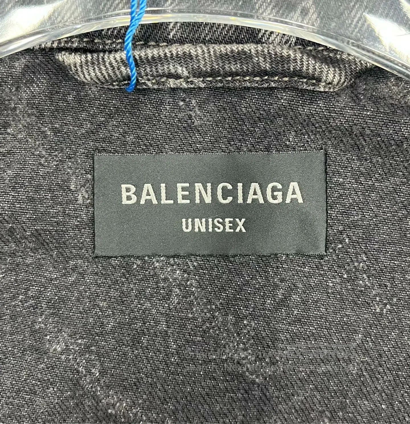 Balenciaga Balenciaga Black Graffiti Printed Logo Denim Jacket| Size US XS / EU 42 / 0 - 3 Thumbnail