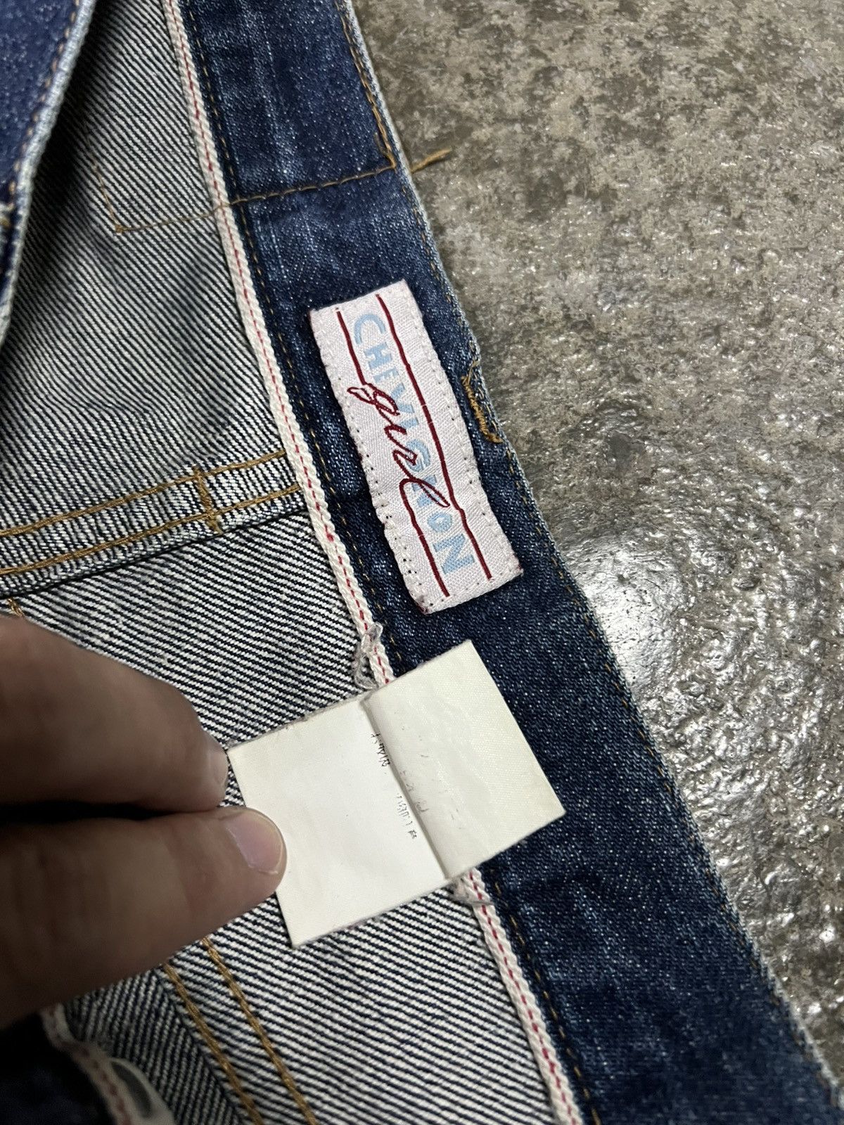 Japanese Brand 💥Flare💥Vintage 90’s Chevignon Distress Jean Size US 28 / EU 44 - 13 Thumbnail
