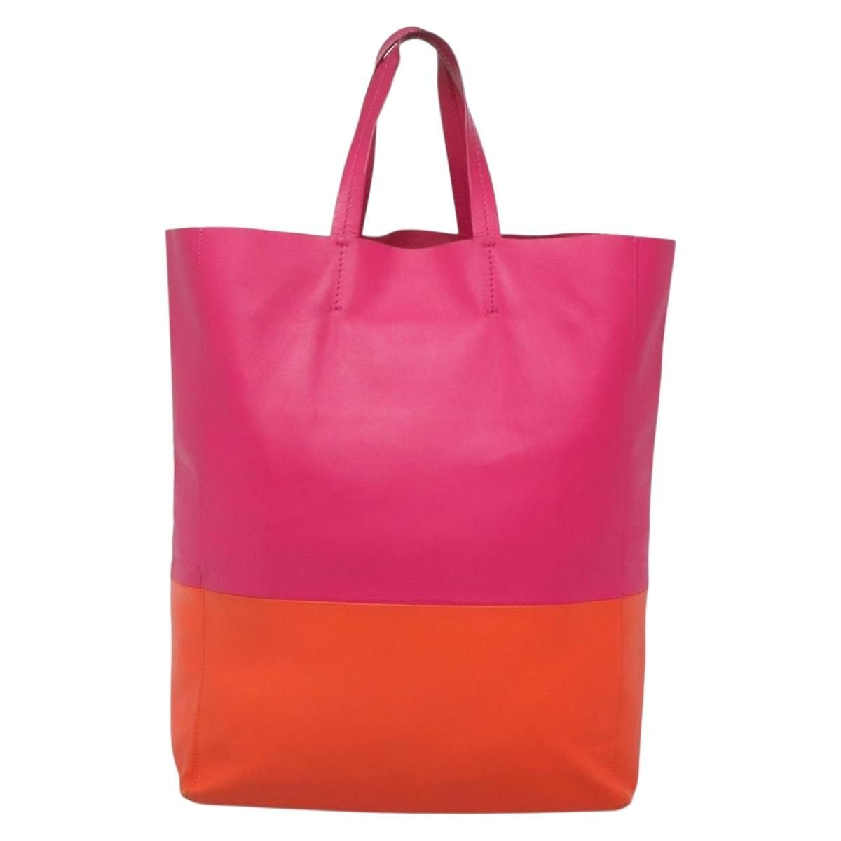 Celine CELINE Tote Bag Leather Pink Gold Size ONE SIZE - 3 Thumbnail