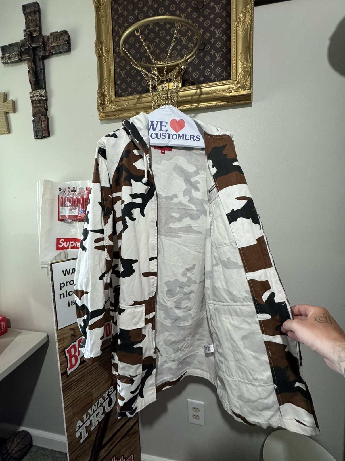 Supreme Supreme Twill Zip up Parka Brown Camo Medium Size US M / EU 48-50 / 2 - 2 Thumbnail
