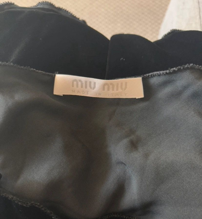 Miu Miu Miu Miu Black Velour Slip Dress Size M / US 6-8 / IT 42-44 - 7 Thumbnail