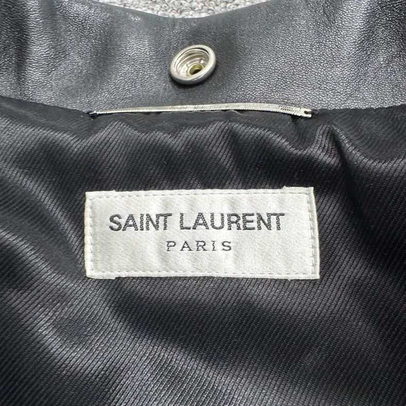 Saint Laurent Paris SLP Black Leather Biker Jacket- Size US L / EU 52-54 / 3 - 2 Thumbnail