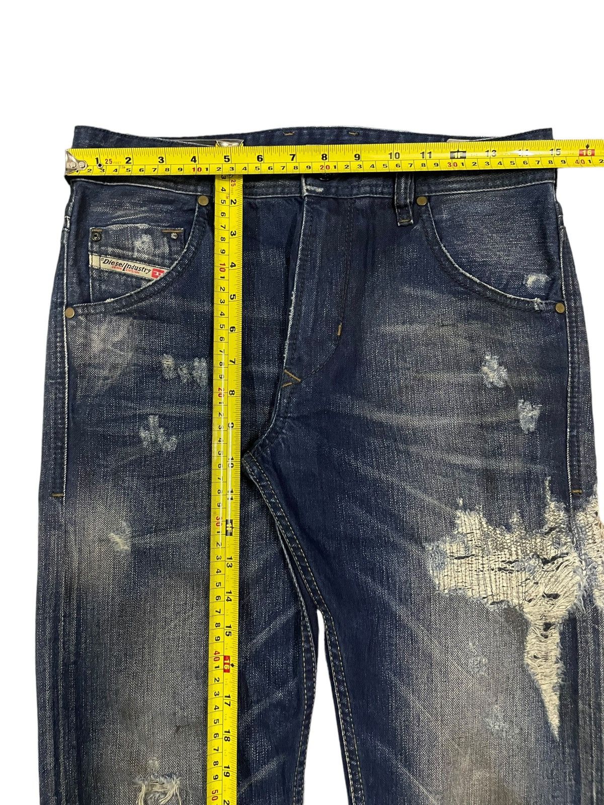 Diesel Vintage Diesel Denim Edit Blue Wash Distressed Style Jeans Size US 30 / EU 46 - 19 Thumbnail