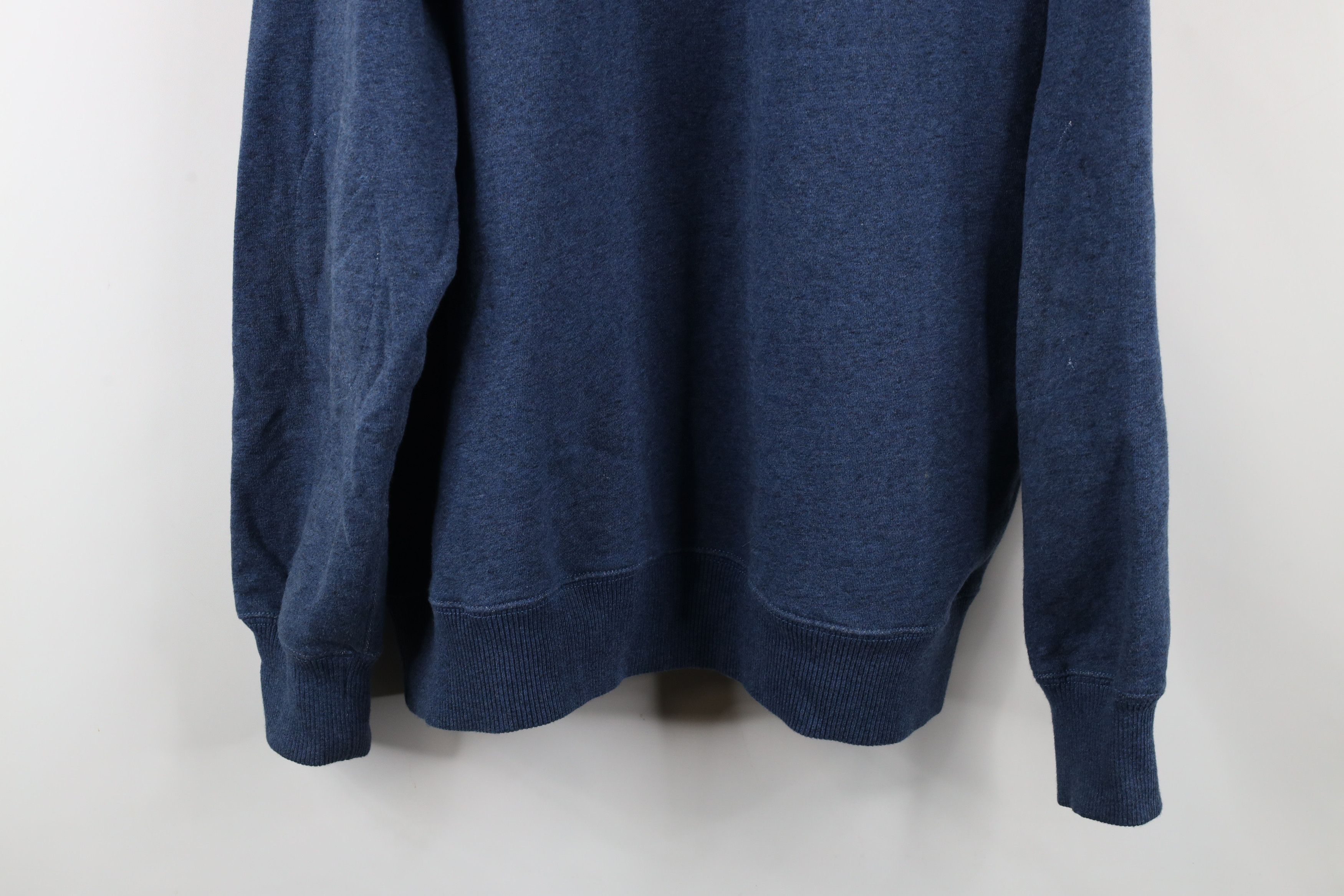 J.Crew × Vintage J Crew Terry Vintage Fleece Crewneck Sweatshirt Heather Blue Size US XL / EU 56 / 4 - 12 Thumbnail