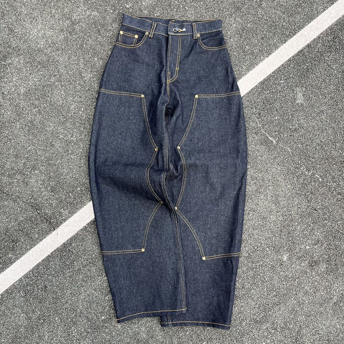 Other Raw denim double knee baggy Size US 33 - 1 Thumbnail