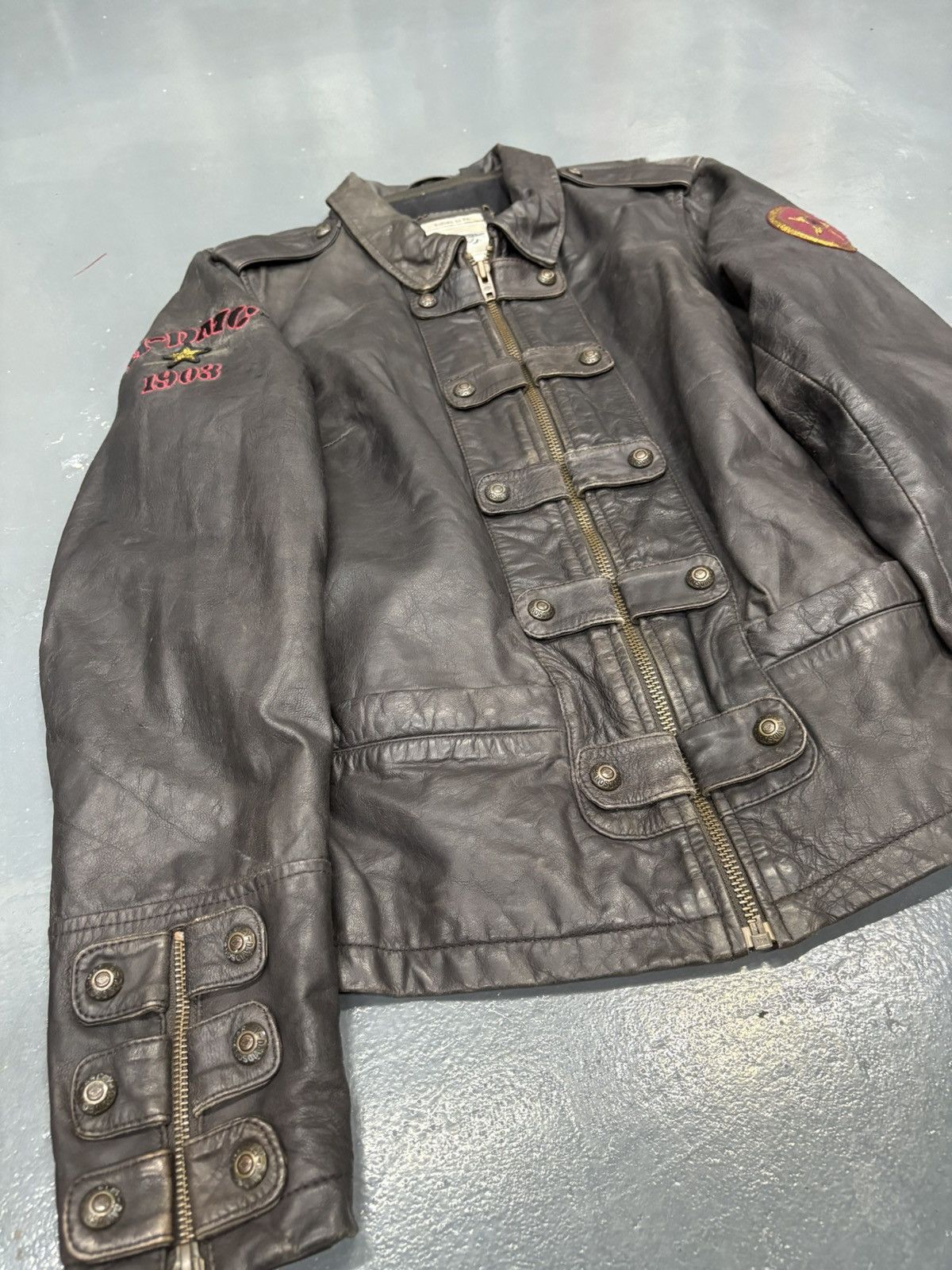 Harley Davidson Goatskin leather harley davidson H-DMC riding jacket Size US L / EU 52-54 / 3 - 6 Thumbnail