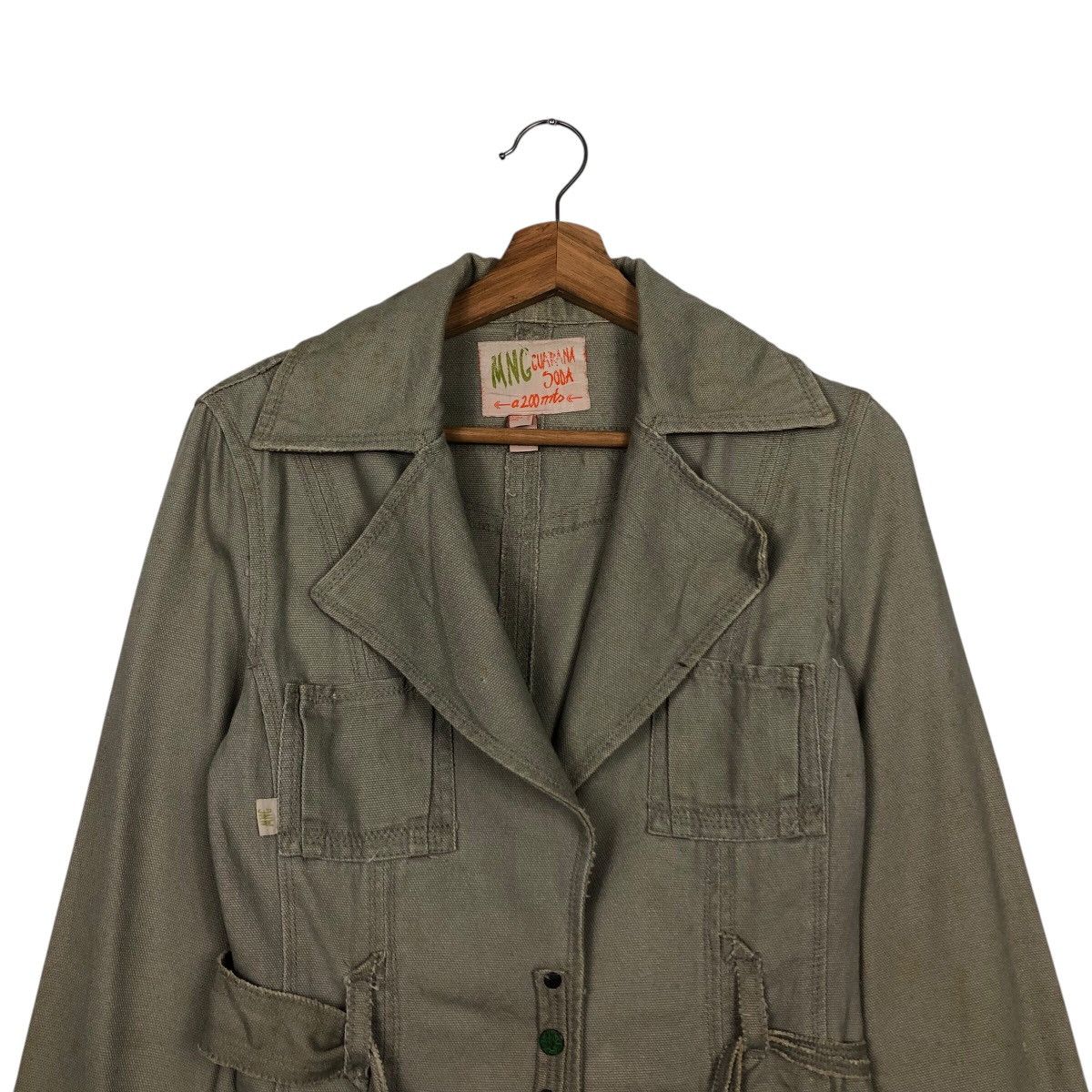 Japanese Brand 📌Vintage Cropped Biker Jacket Guarana Soda Bondage Design Size US L / EU 52-54 / 3 - 4 Thumbnail