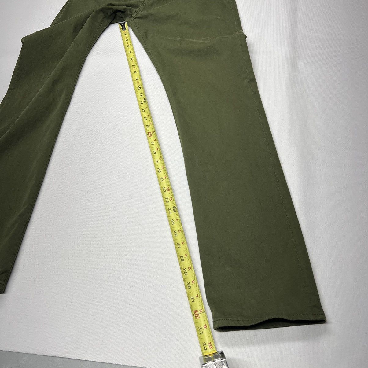 AG Adriano Goldschmied AG Adriano Goldschmied Pants Green The Graduate Tailored Leg Size US 33 - 23 Thumbnail