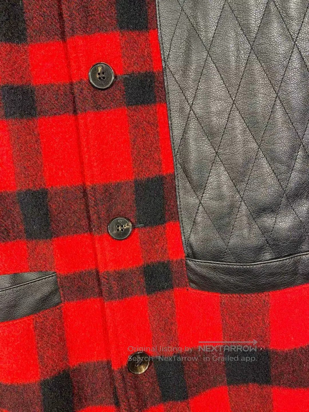 Alexander McQueen red checkered wool coat by mcqueen. Size US L / EU 52-54 / 3 - 3 Thumbnail