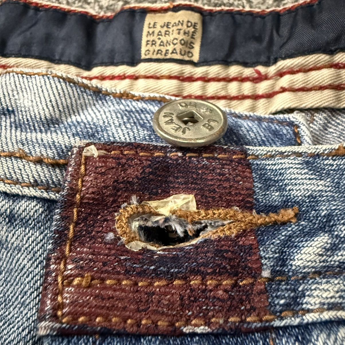 Marithe + Francois Girbaud Vintage Baggy MF+G Faded Denim Jnco Y2k Wide Leg Style Size US 36 / EU 52 - 13 Thumbnail