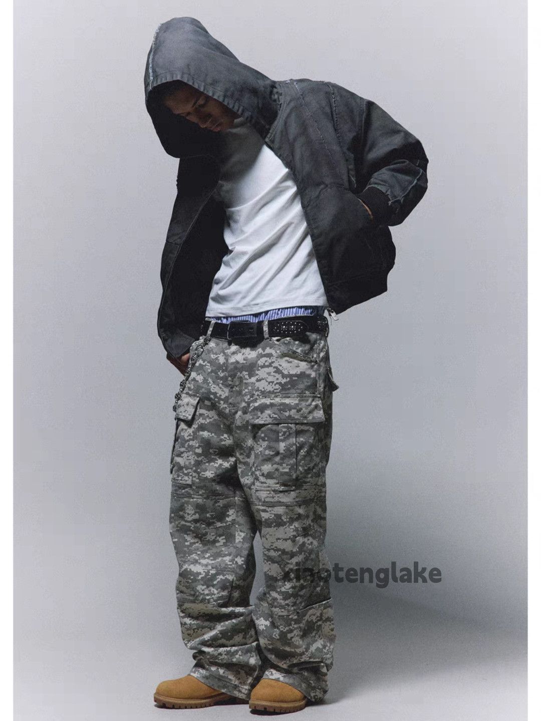 Designer × Japanese Brand × Vintage utility military loose baggy camo skate hiphop cargo pants Size US 34 / EU 50 - 1 Thumbnail