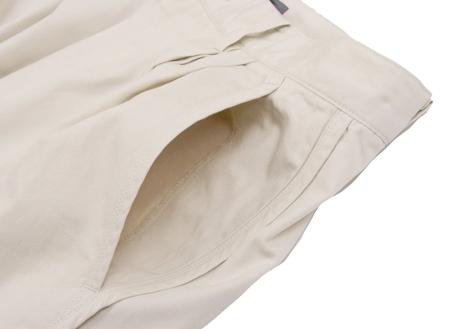 Issey Miyake Cotton Tapered Pants in Off Beige, Size L Size US 38 / EU 54 - 5 Thumbnail