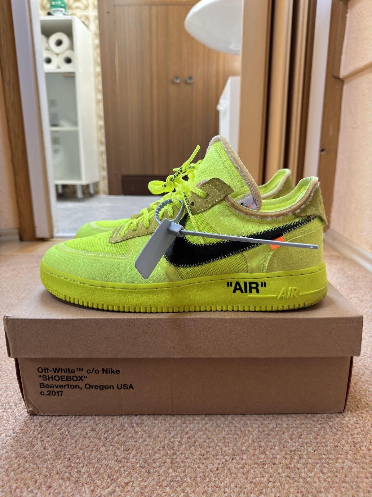 Nike Off White Virgil Abloh Nike x Off White Air Force 1 Volt US13 Grailed