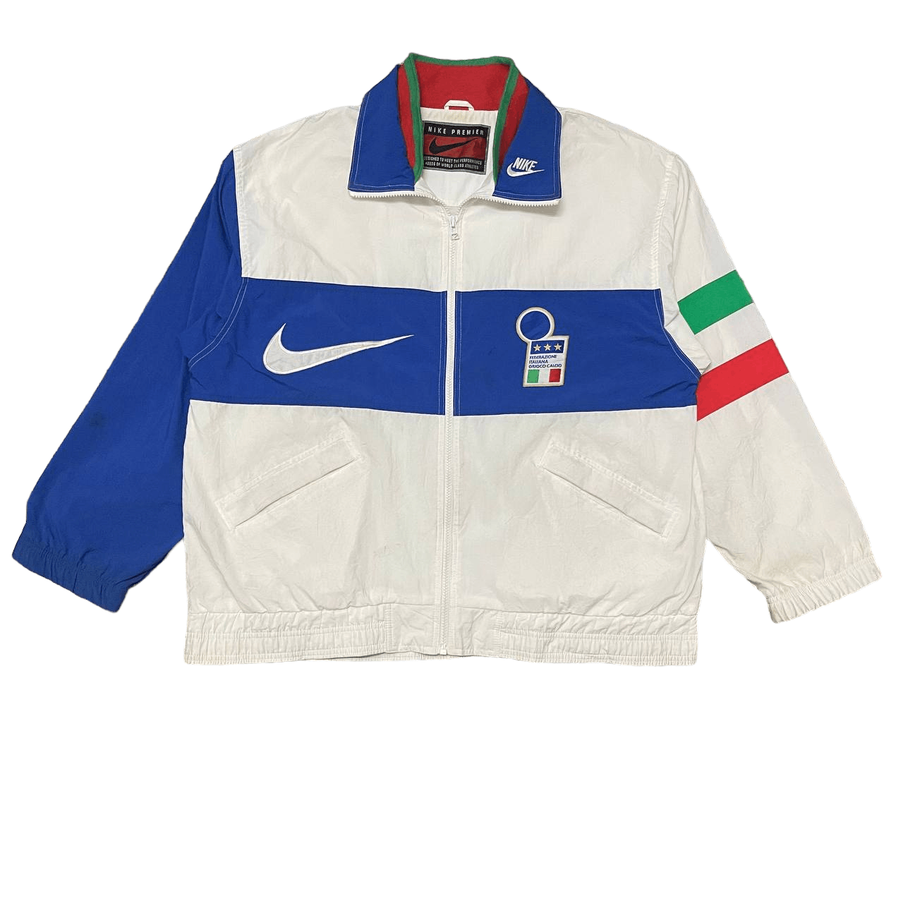 image of Nike Premier Italia Jacket Big Swoosh in White, Men's (Size Medium)
