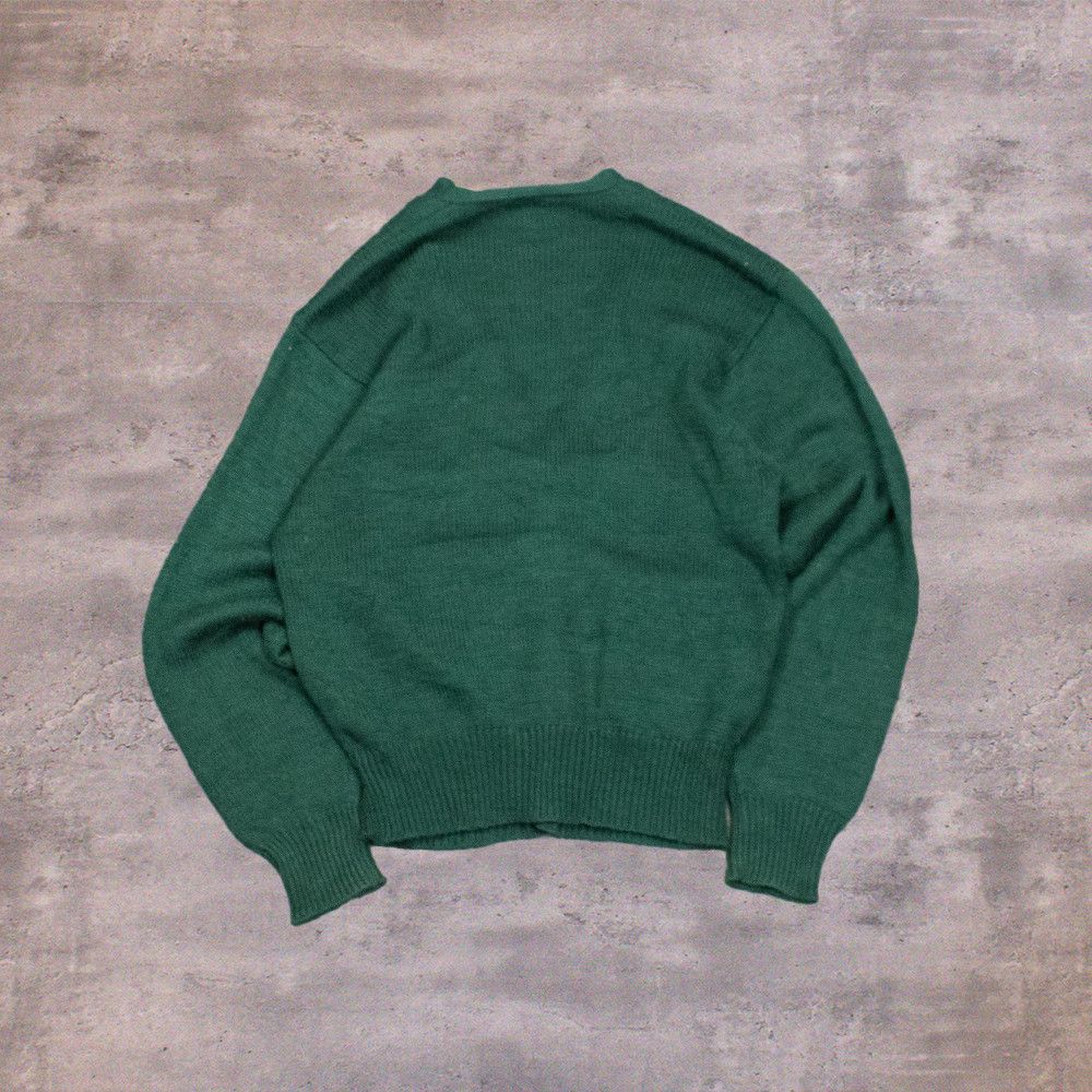Japanese Brand Vintage 80's Forest Green Kurt Cobain Cardigan Sweater Size US S / EU 44-46 / 1 - 2 Thumbnail