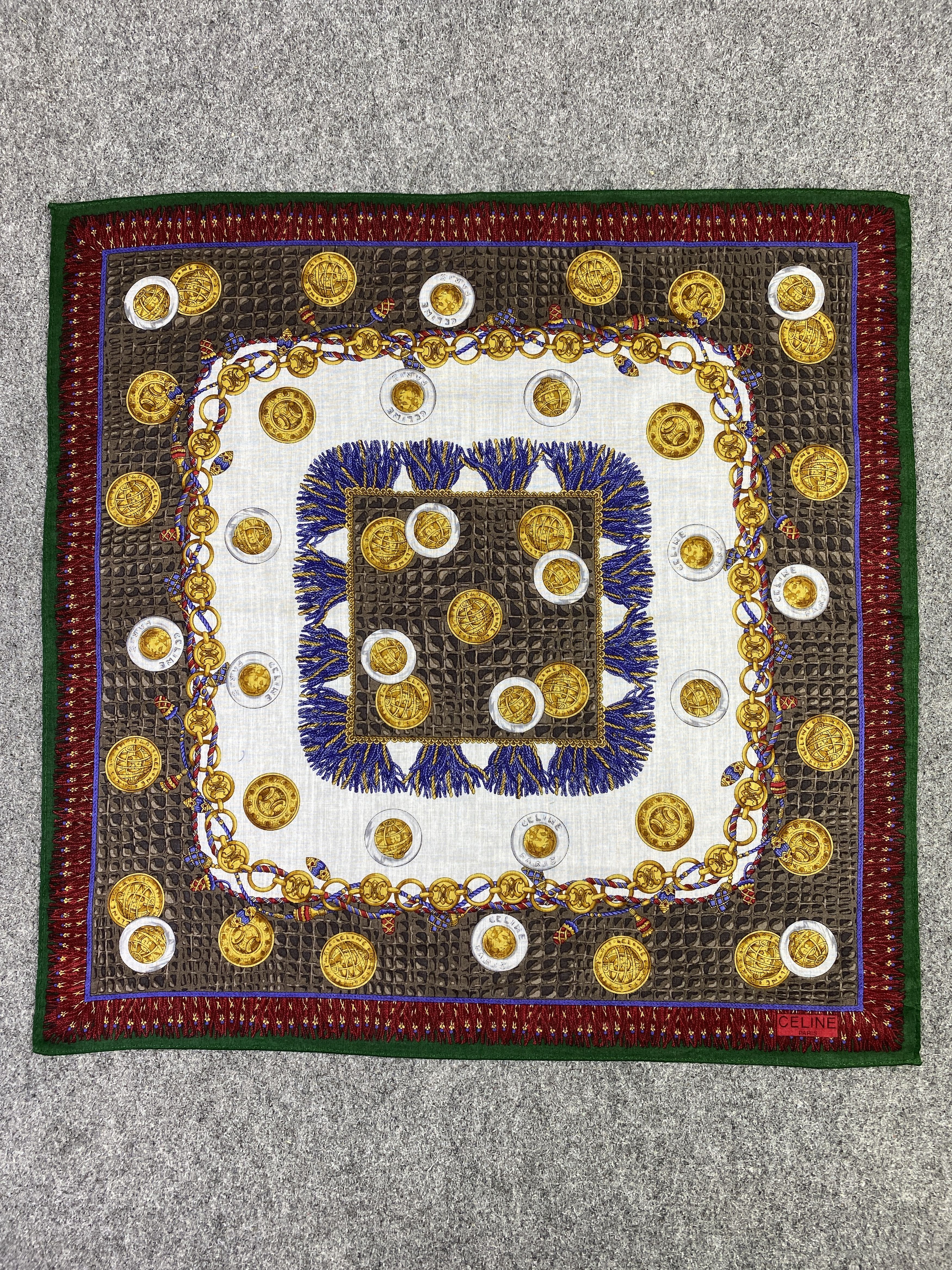 Celine Vintage Celine Handkerchief / Neckerchief KT0174 Size ONE SIZE - 4 Thumbnail
