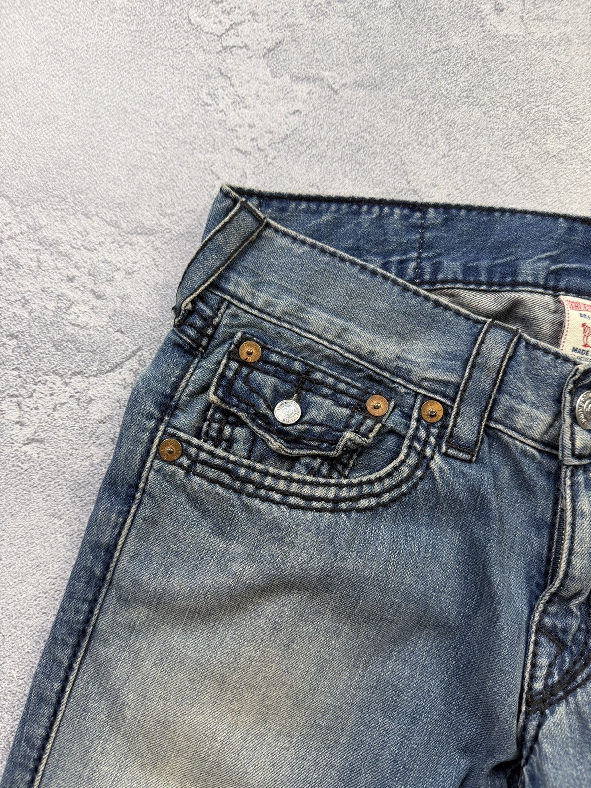 True Religion True Religion Jeans Distressed Straight Denim Made in USA 29 Size US 29 - 4 Thumbnail