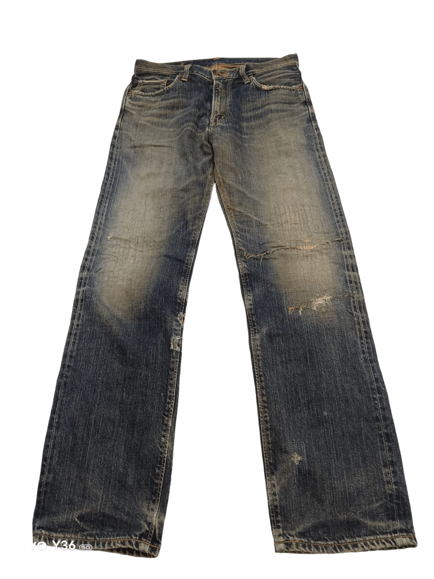 Vintage💥💥 Edwin 505 ZXX Selvedge Distressed Denim