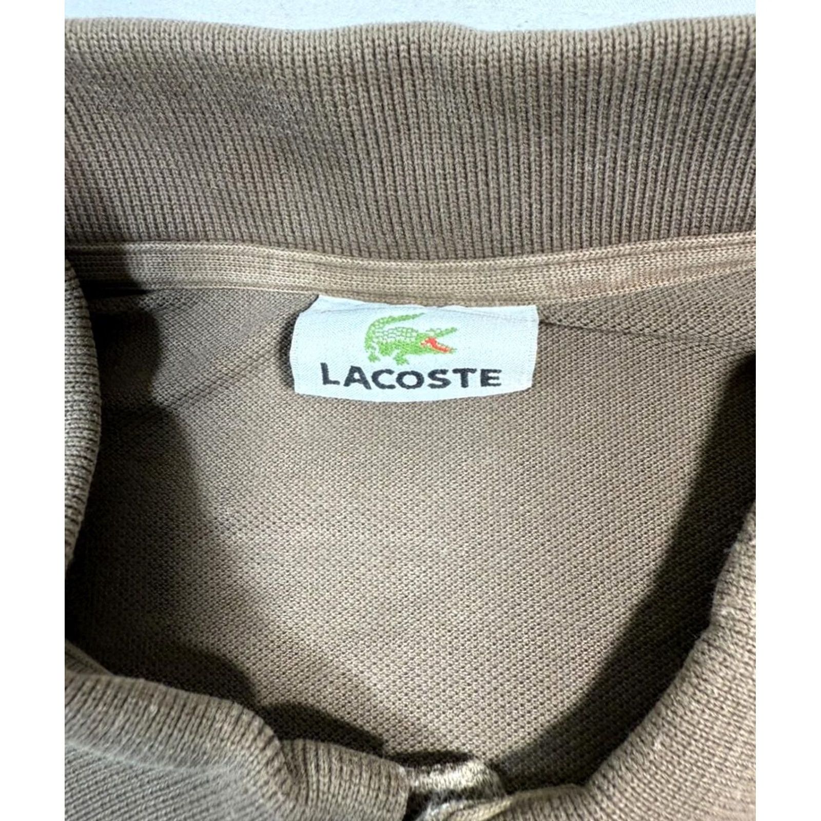 Lacoste Lacoste Polo Shirt Brown - Mens Regular SIZE M, Cotton, Short Sleeve, Collared, Solid, Breathable, Vintage: No - Men’s T-Shirt Size US M / EU 48-50 / 2 - 4 Thumbnail