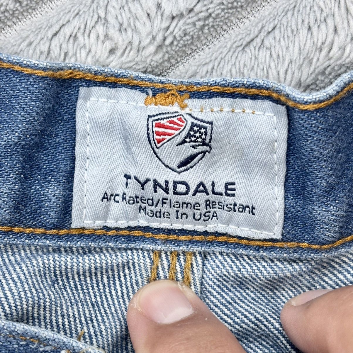 Other Tyndale FR Jeans USA Mens 42x28 Flame Resistant F290T Blue Size US 42 / EU 58 - 4 Thumbnail