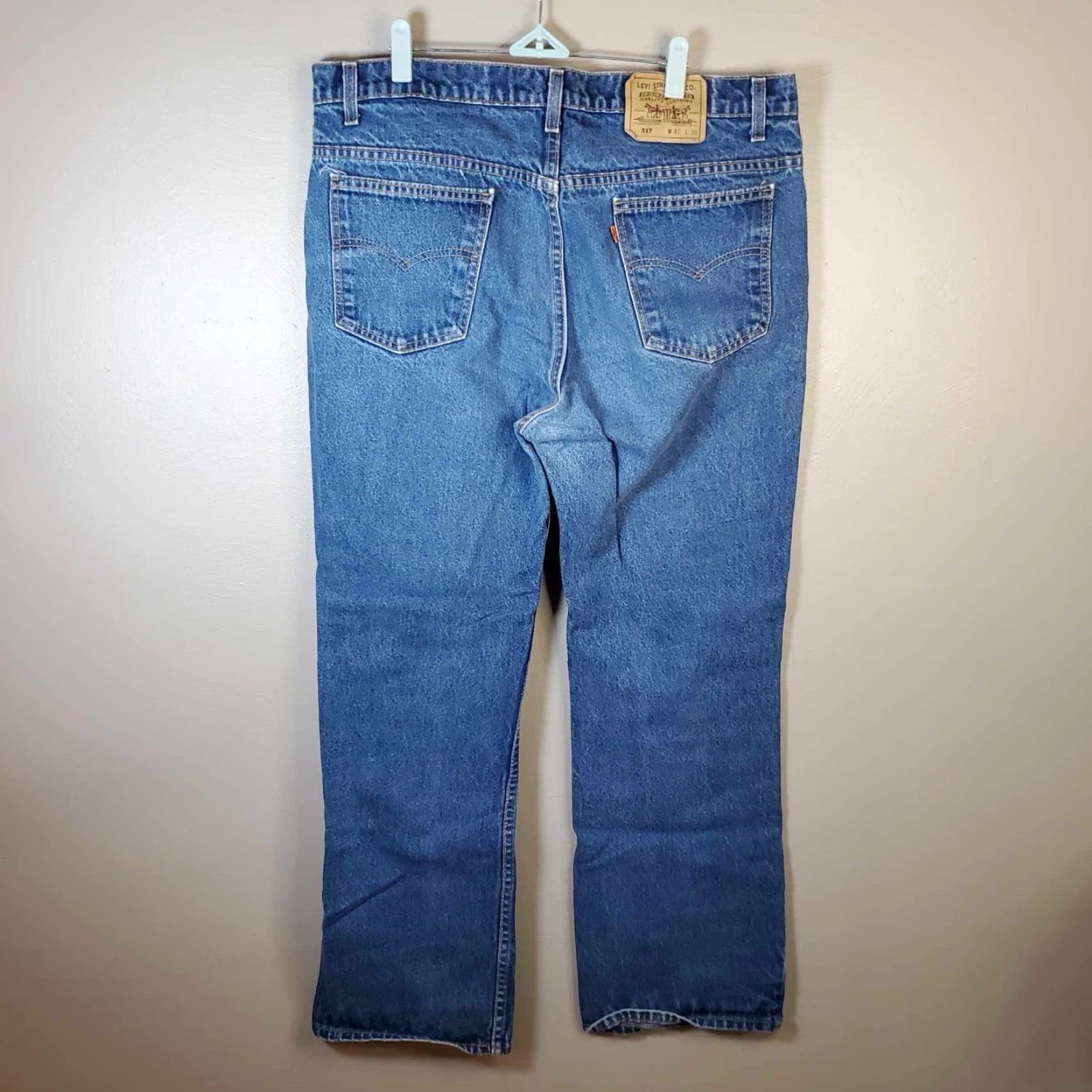 Levi's VINTAGE Levi's 517 Orange Tab Jeans 38 X 30 Made In USA Men Orange Tab Jeans 517 USA Size US 38 / EU 54 - 4 Thumbnail
