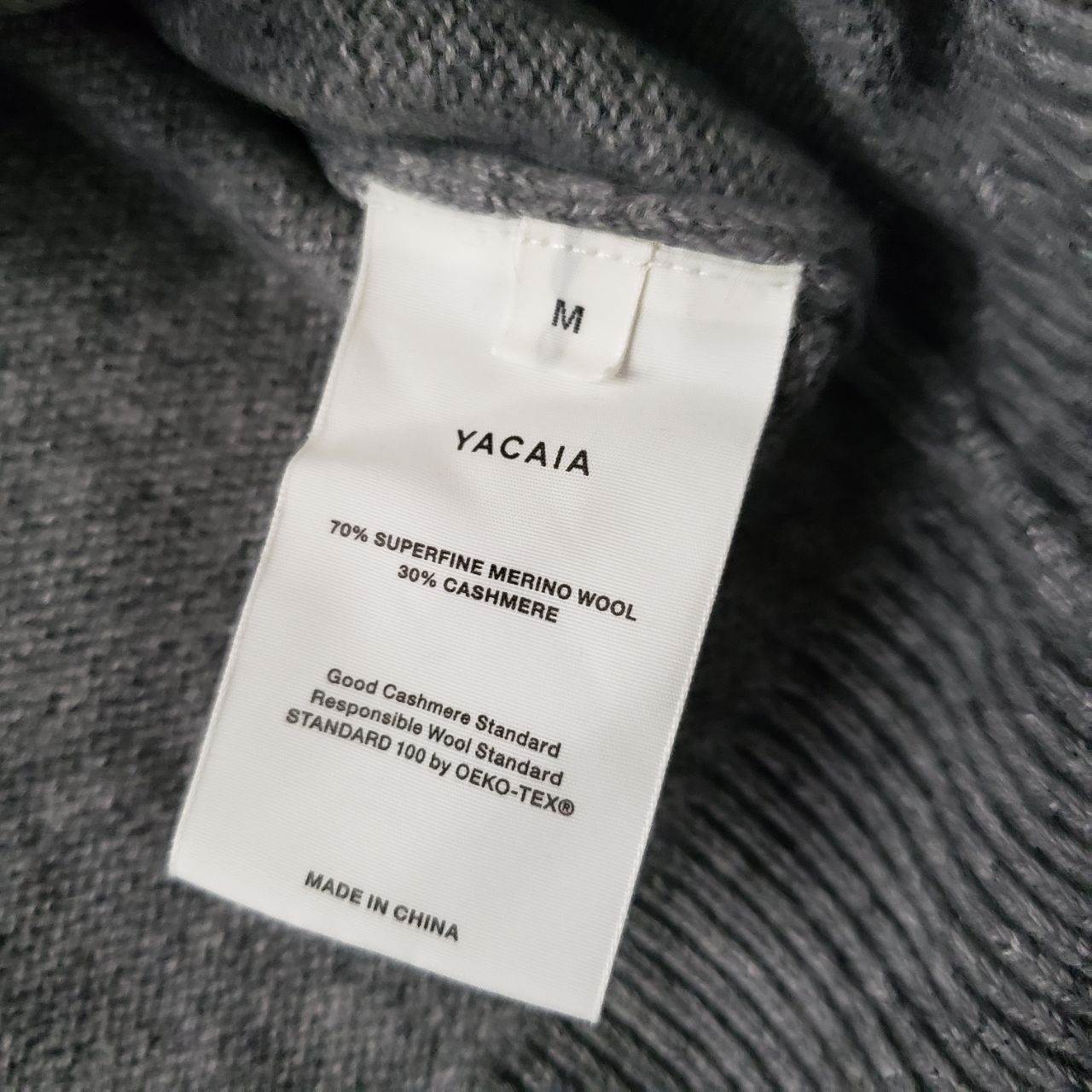 Other Yacaia Grey Oversized Cashmere Blend Knit Size US M / EU 48-50 / 2 - 3 Thumbnail