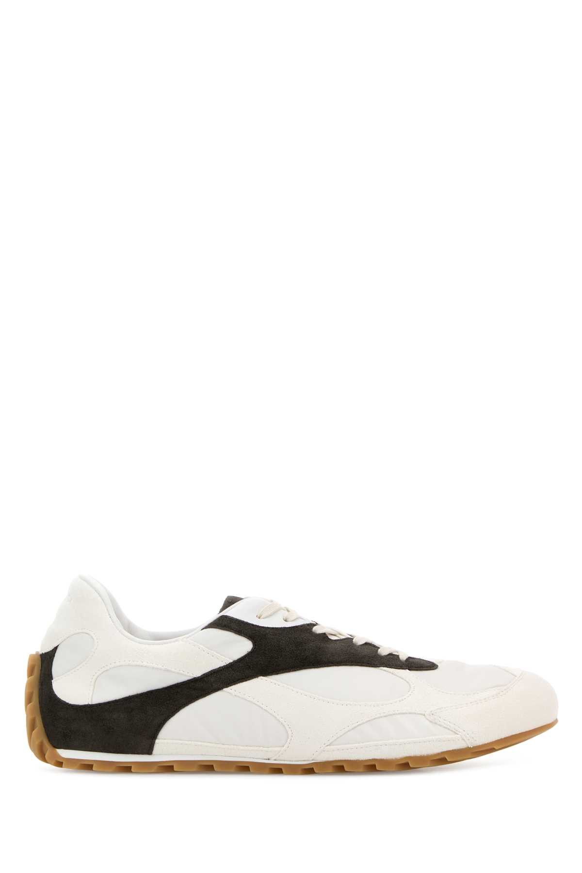 Bottega Veneta Two-Tone Canvas And Suede Orbit Flash Sneakers Size US 8 / EU 41 - 1 Thumbnail