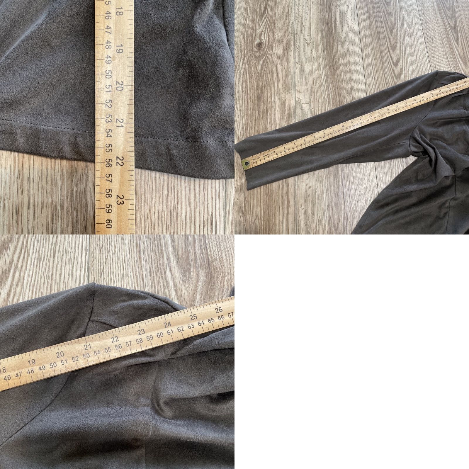 Vintage VINTAGE JustFab Jacket Womens 2X Long Sleeve Faux Suede Draped Brown Polyester Basic Jacket Mens Womens Size XXL / US 16-18 / IT 52-54 - 8 Thumbnail