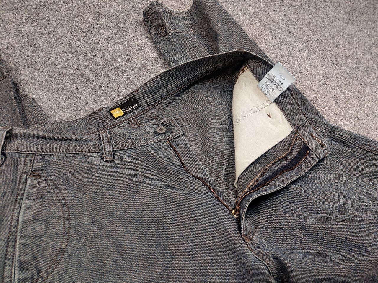 Vintage Vintage 90's Big star products Blue Denim Jeans Y2K Style Size US 33 - 15 Thumbnail