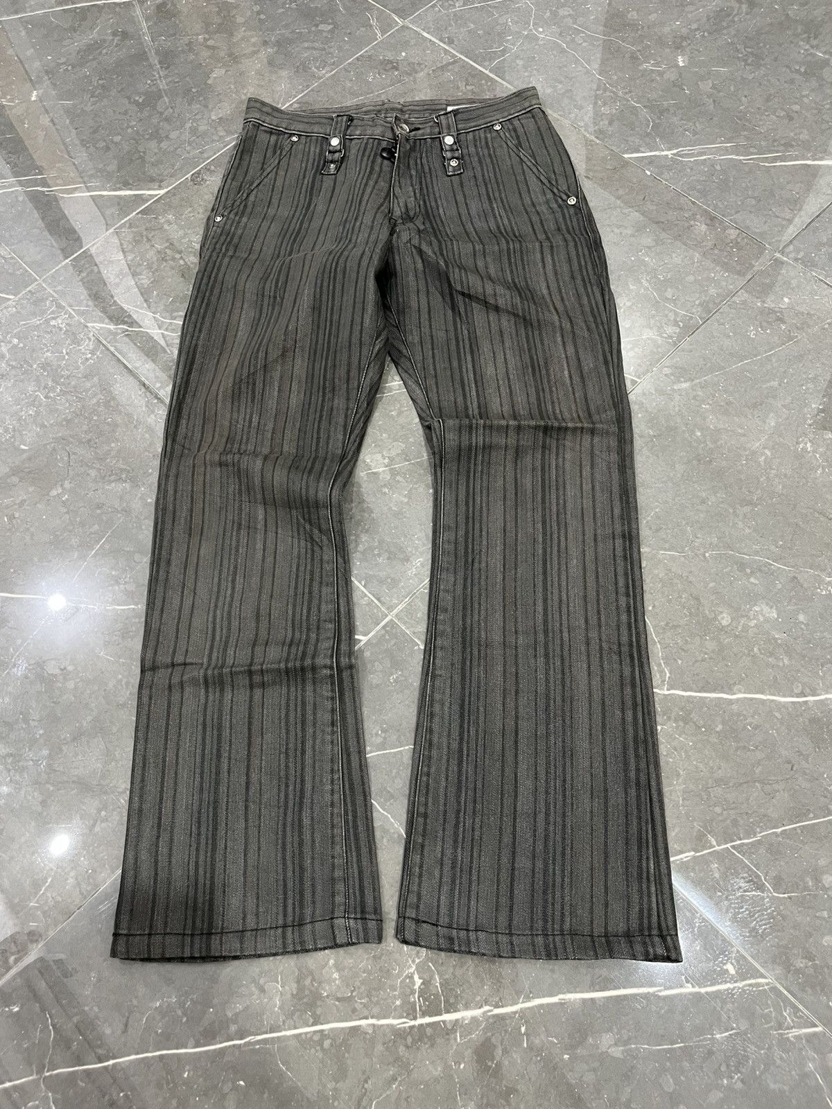 Semantic design flared jeans
