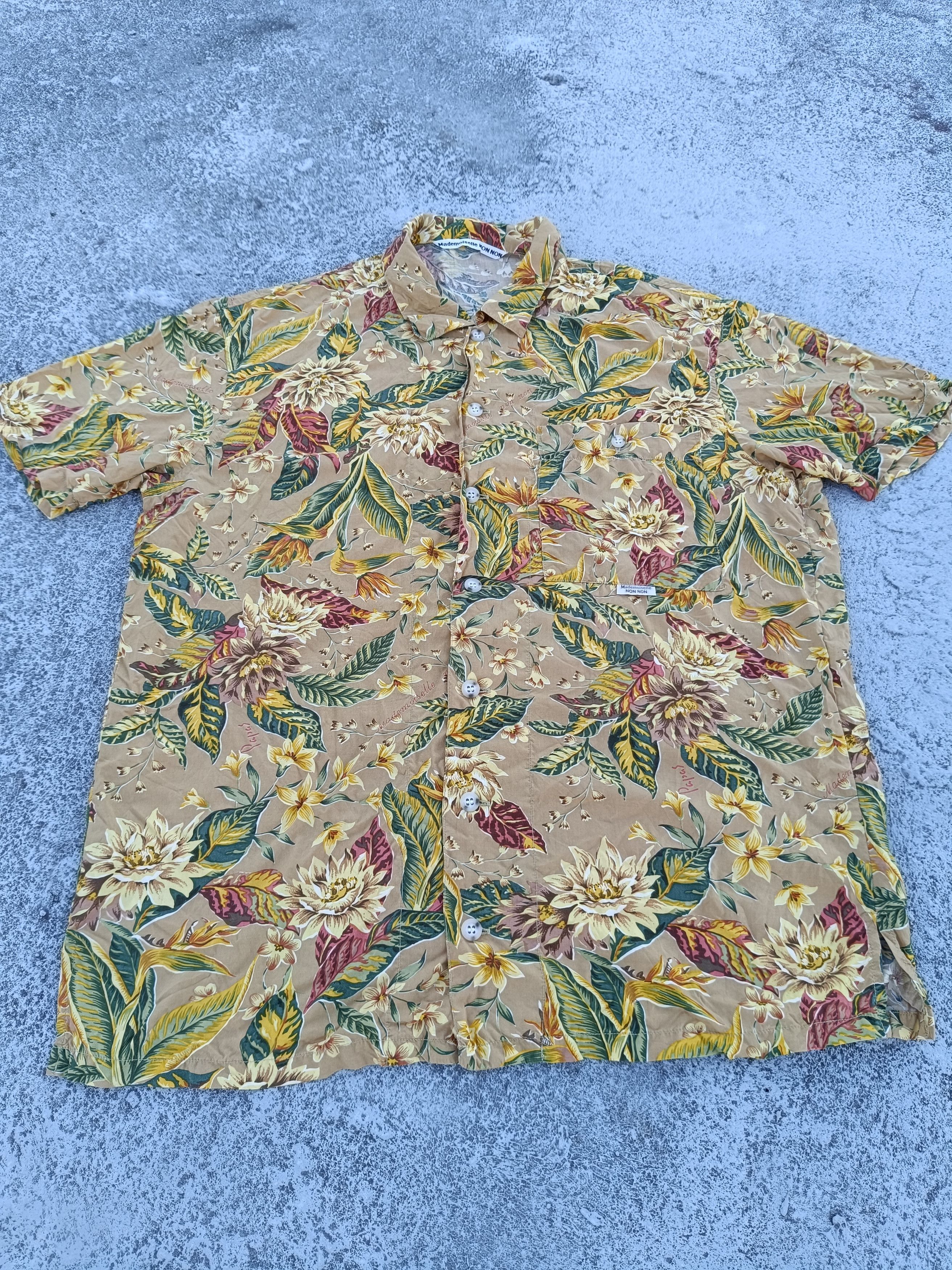 Mademoiselle Non Non Mademoiselle NON NON single pocket hawaii shirt Size US S / EU 44-46 / 1 - 3 Thumbnail