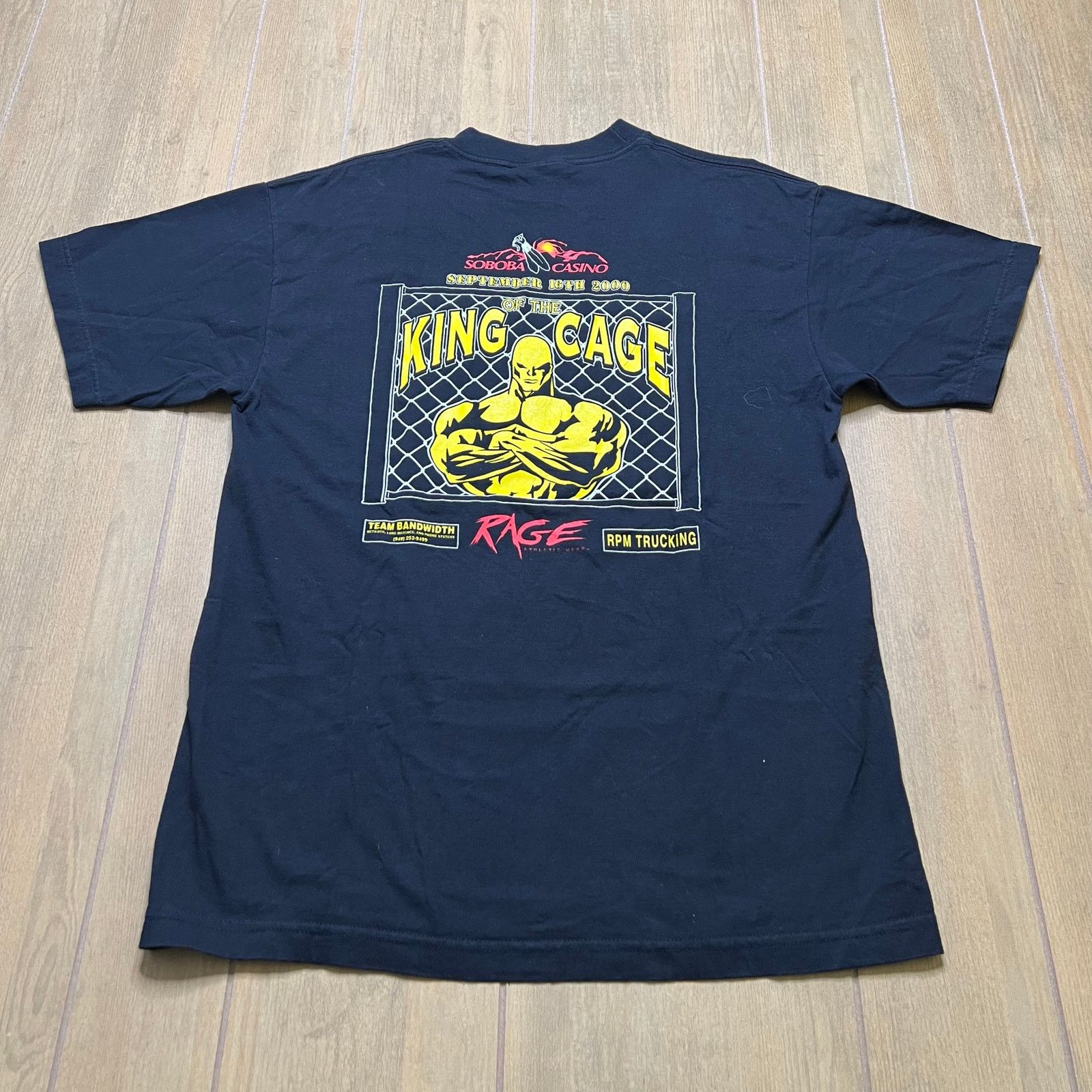 Vintage Vintage King of the Cage MMA T-Shirt Mixed Martial Arts Sz L Size US L / EU 52-54 / 3 - 1 Thumbnail