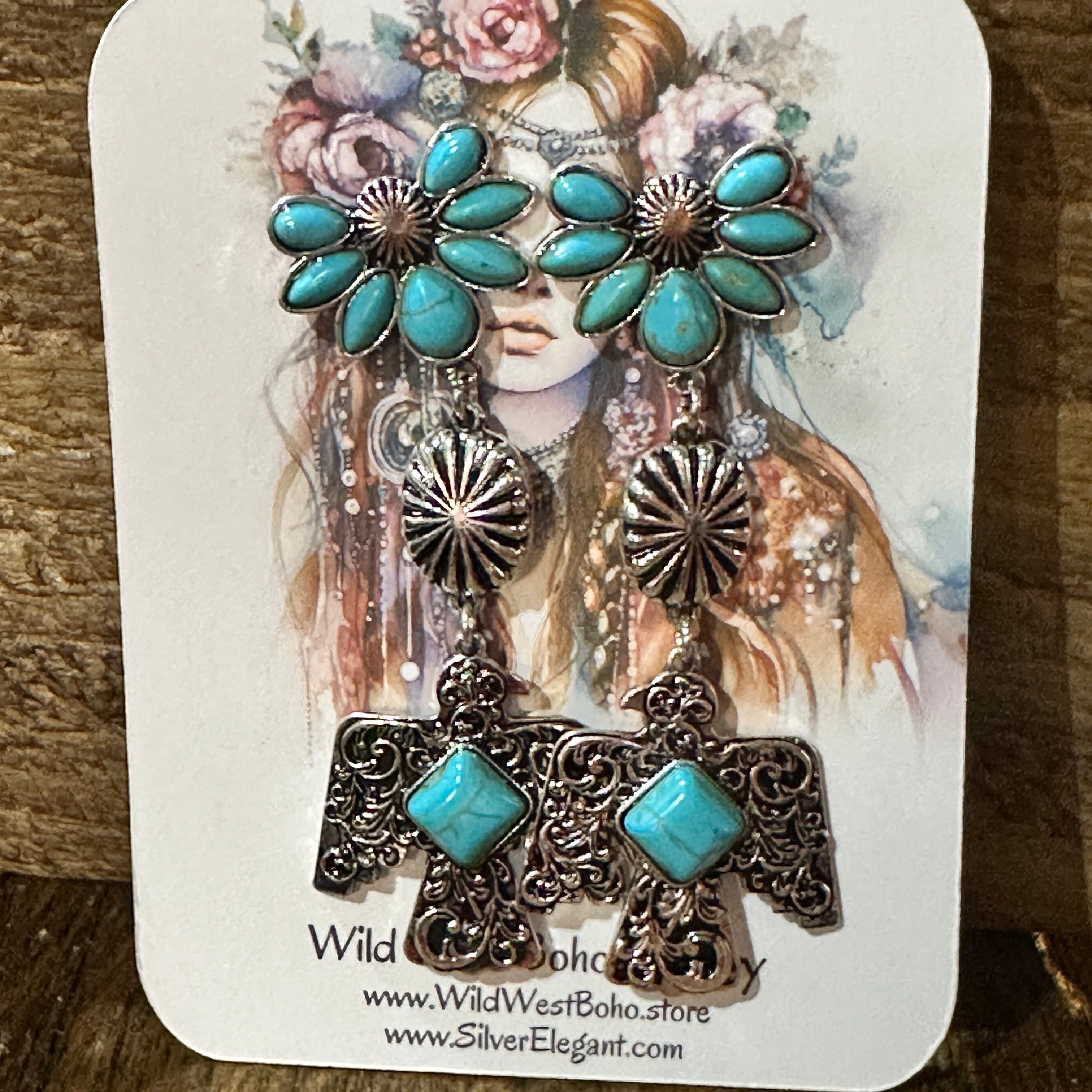 Other Navajo Thunderbirds & Turquoise: Enchanting Three Charm Dang Size ONE SIZE - 8 Thumbnail