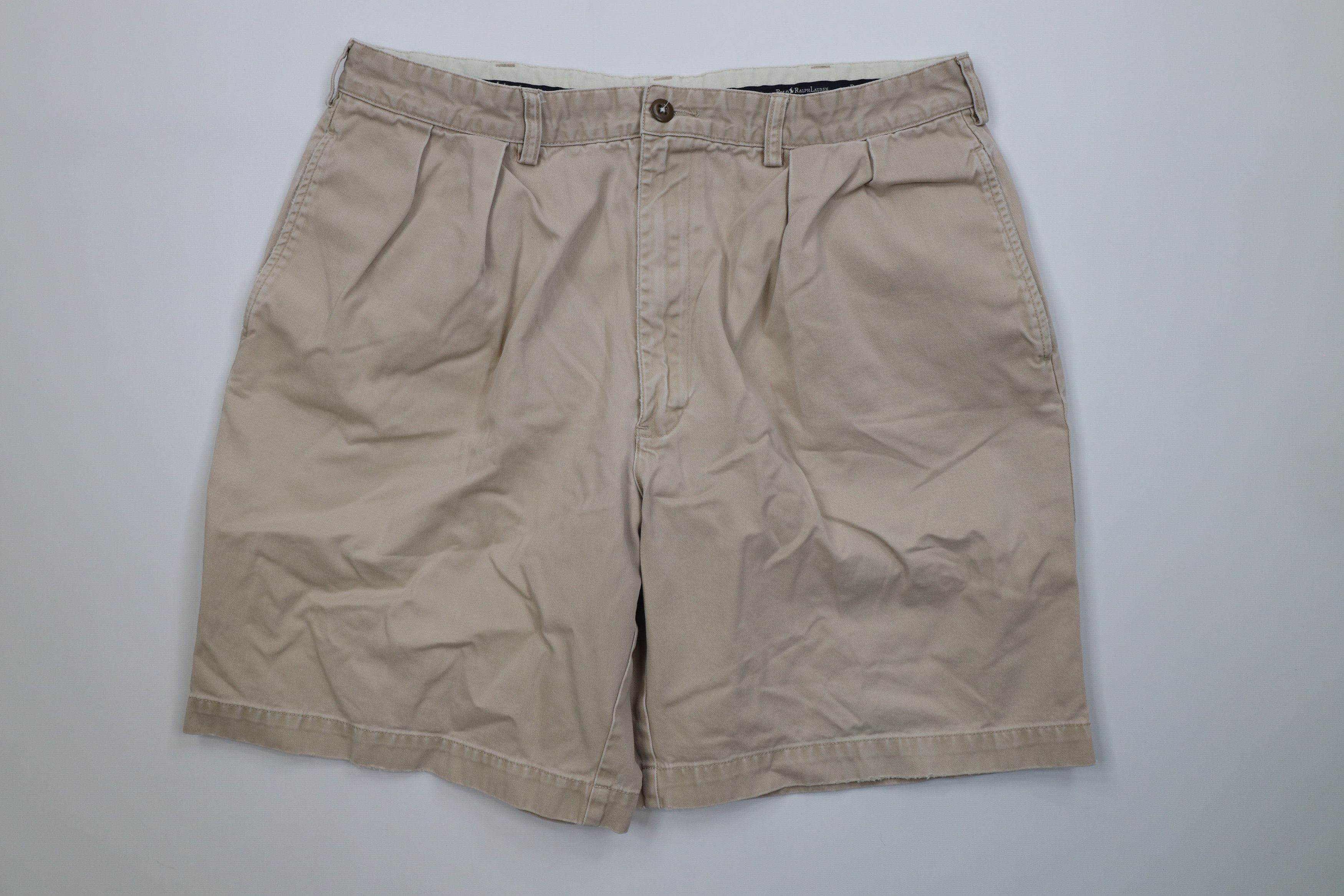 Ralph Lauren Vintage 90s Ralph Lauren Above Knee Chino Shorts Cotton Size US 36 / EU 52 - 1 Thumbnail