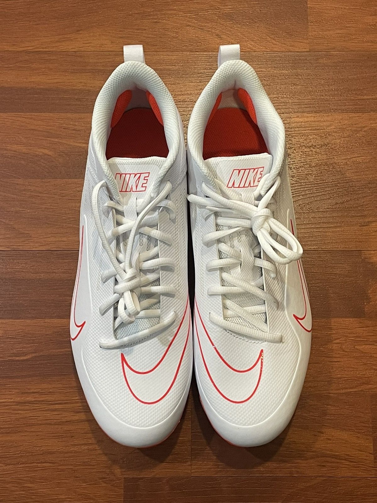 Nike Nike Alpha Huarache 8 Varsity White Crimson (size mens 12.5) Size US 12.5 / EU 45-46 - 3 Thumbnail