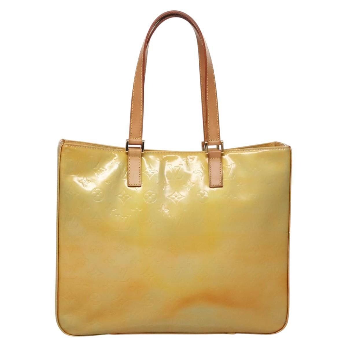 Louis Vuitton LOUIS VUITTON Monogram Vernis Columbus Tote Bag Gris M91028 Size ONE SIZE - 2 Thumbnail