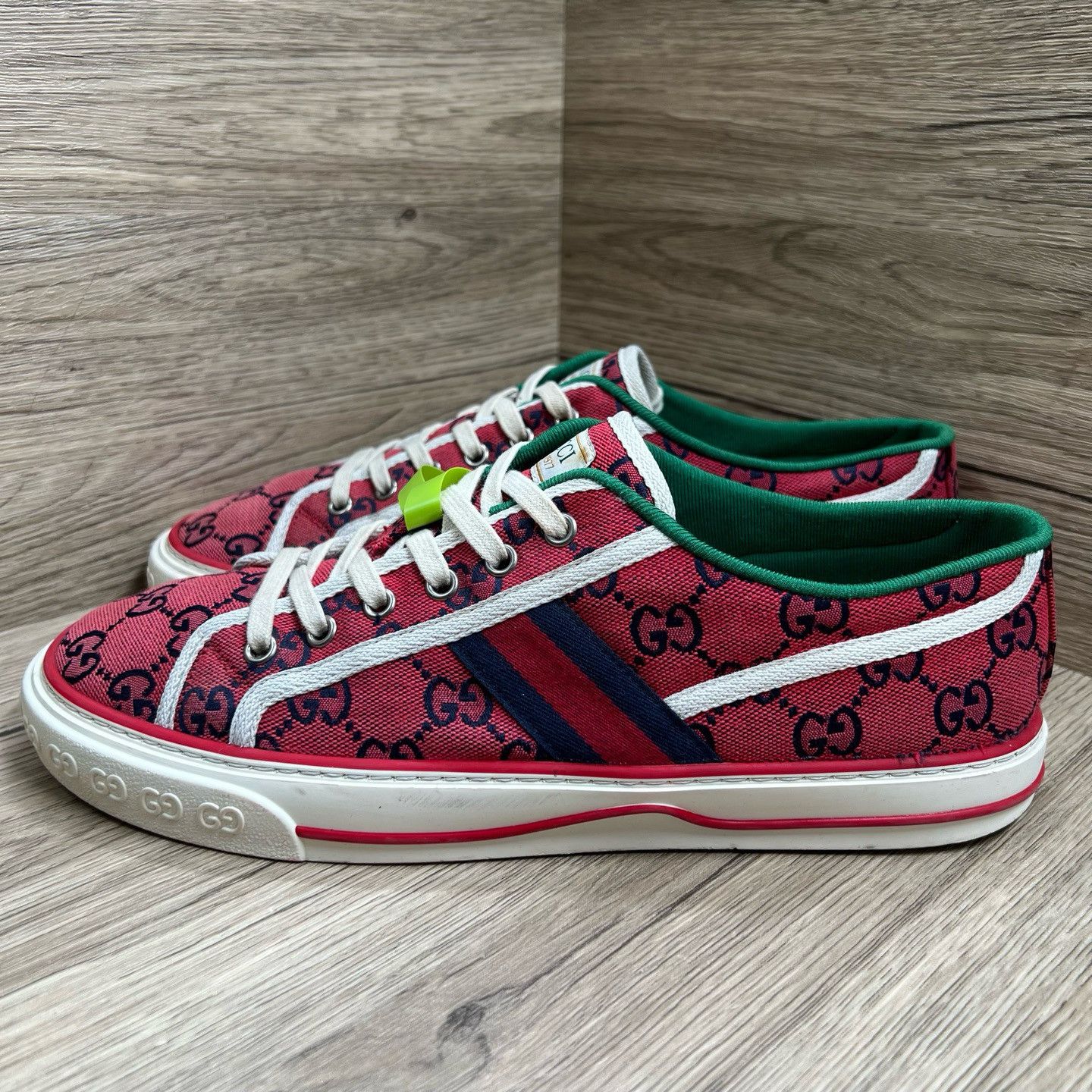 Designer × Gucci × Streetwear Gucci Falacer Glitter Web Silver