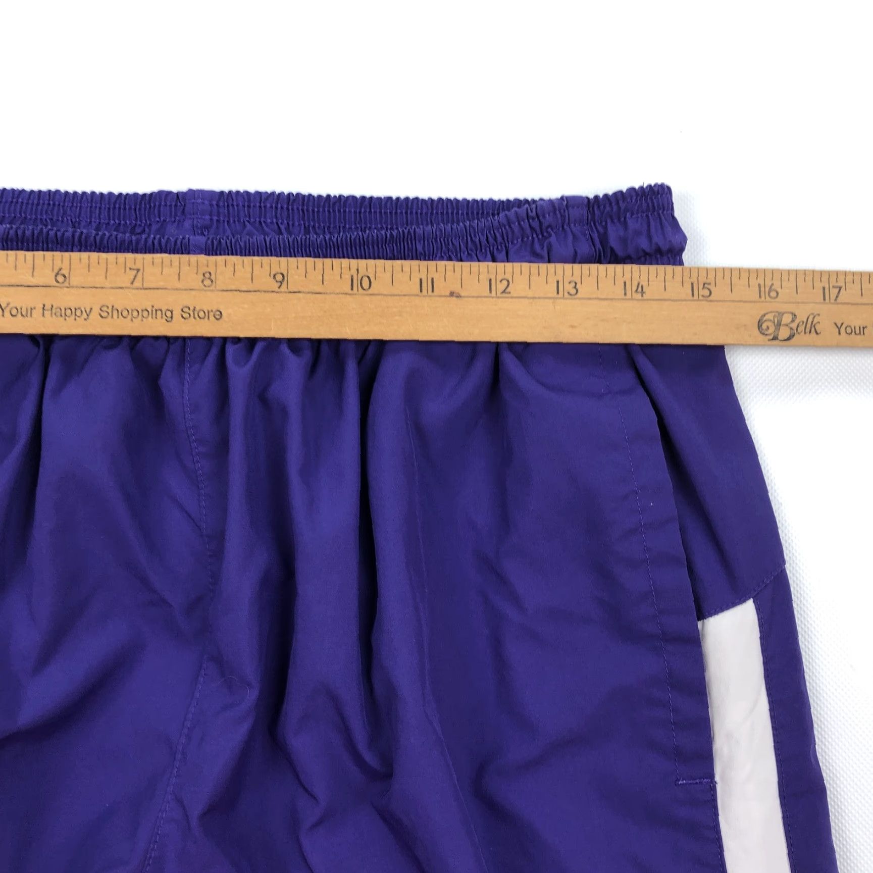 Nike Nike Team Men L Large Purple Polyester Activewear Track Pants Vintage Size US 33 - 7 Thumbnail