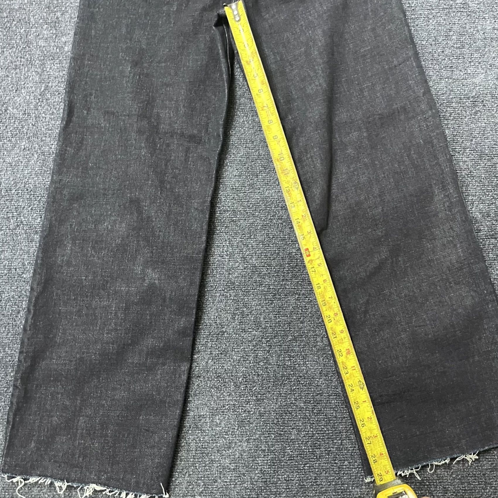 Banana Republic Banana Republic Jeans Womens 28/6 Dark Charcoal Wash Ultra High-Rise Straight Raw Hem Jeans Womens Size 28" / US 6 / IT 42 - 4 Thumbnail