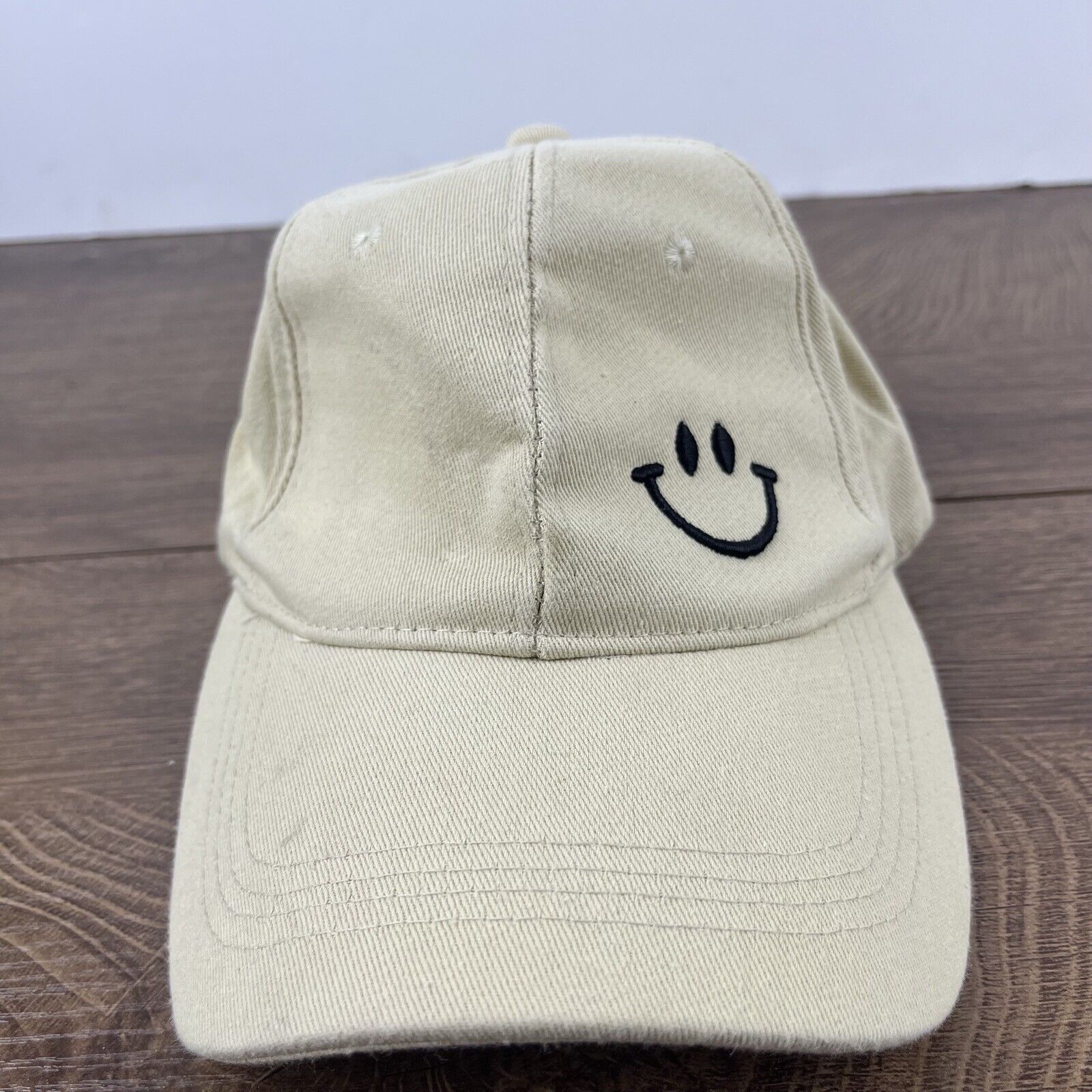 Other Smile Hat Smiley Face Hat Brown Cap Adjustable Brown Tan Adu Size ONE SIZE - 5 Thumbnail