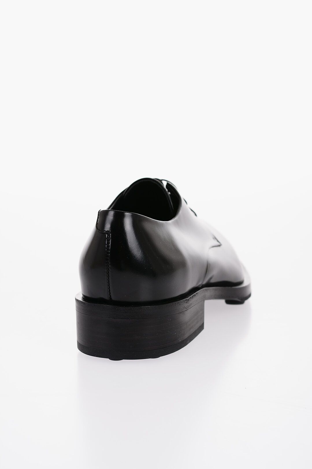 Jil Sander og1mm0625 Point Toe Leather Derby Shoes in Black Size US 11 / EU 44 - 3 Thumbnail