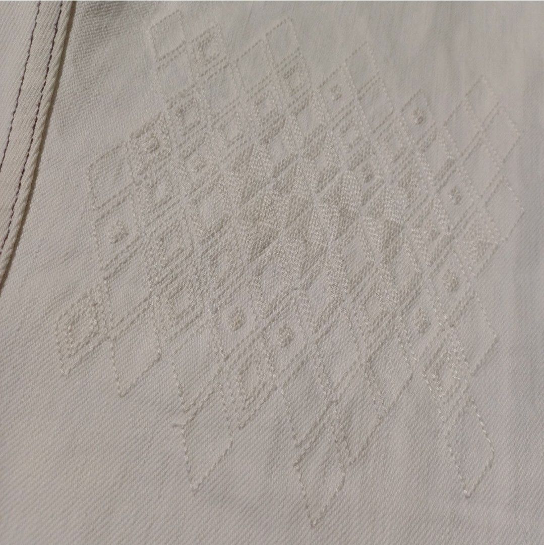 Yoshio Kubo Embroidery Knee Jeans White Yoshio Kubo Size US 30 / EU 46 - 5 Thumbnail