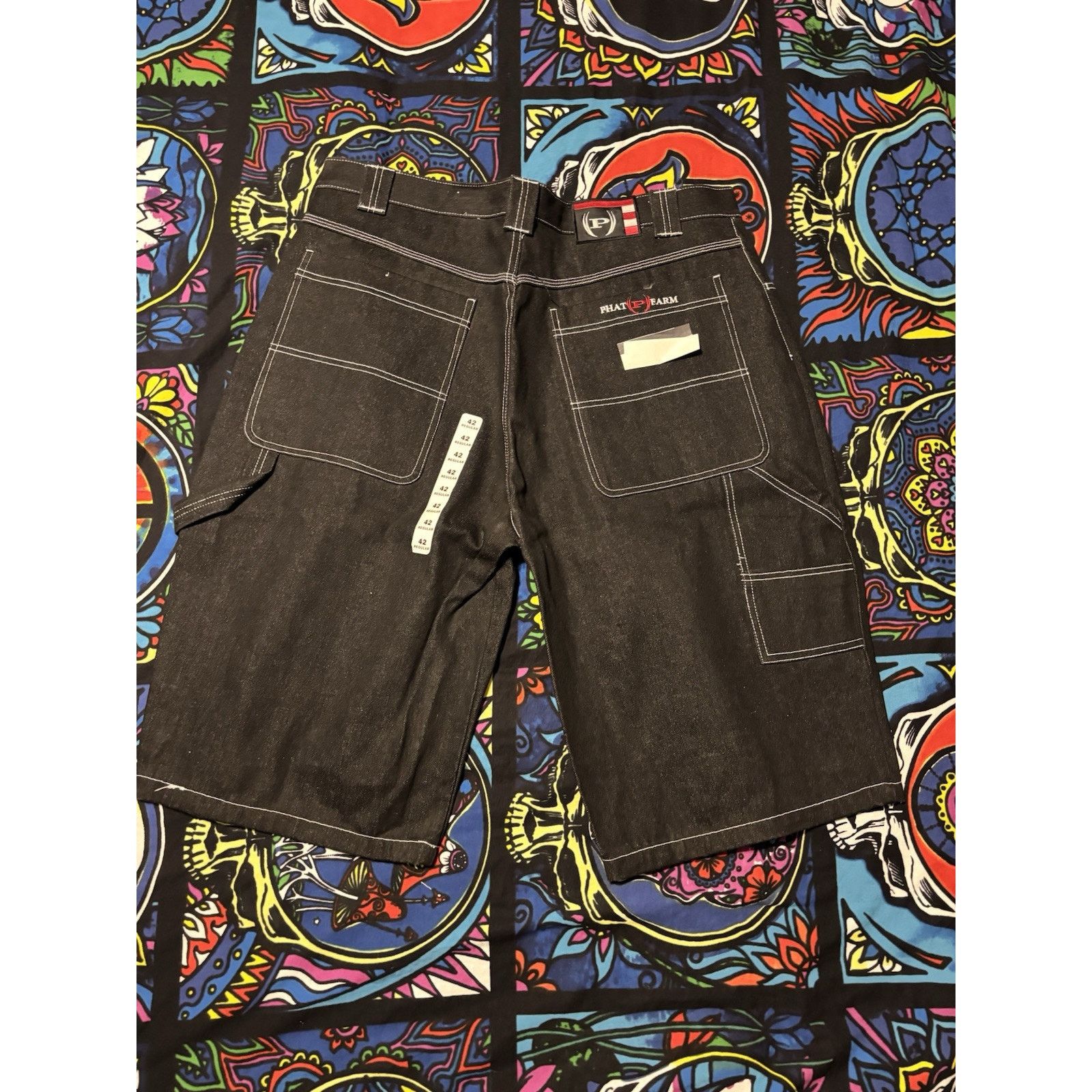 Other Vintage phat farm black hip hop baggy size 42 jorts. y2k NWT Size US 42 / EU 58 - 1 Thumbnail