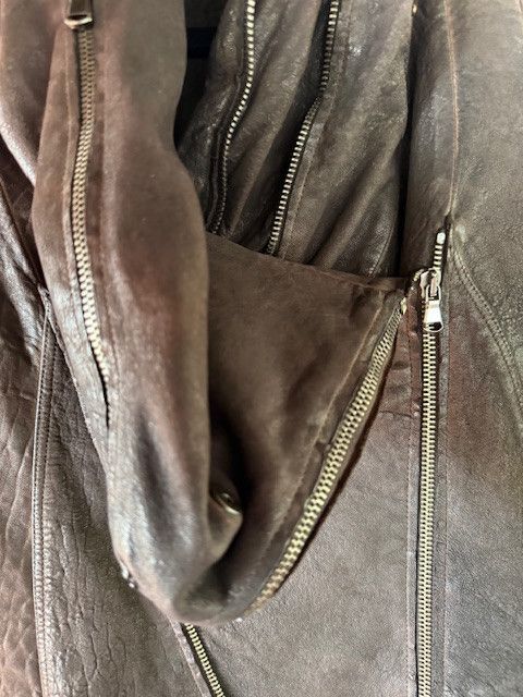 Donna Karan Leather short Jacket Size M / US 6-8 / IT 42-44 - 2 Thumbnail